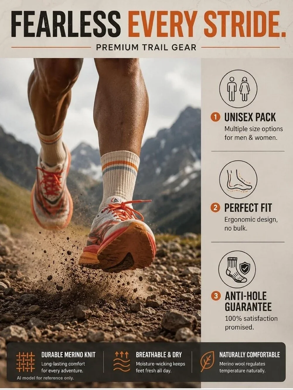 NIB Merino Wool Blend Athletic Crew Socks 3 Pack Women Big Kids Teens Men (READ)